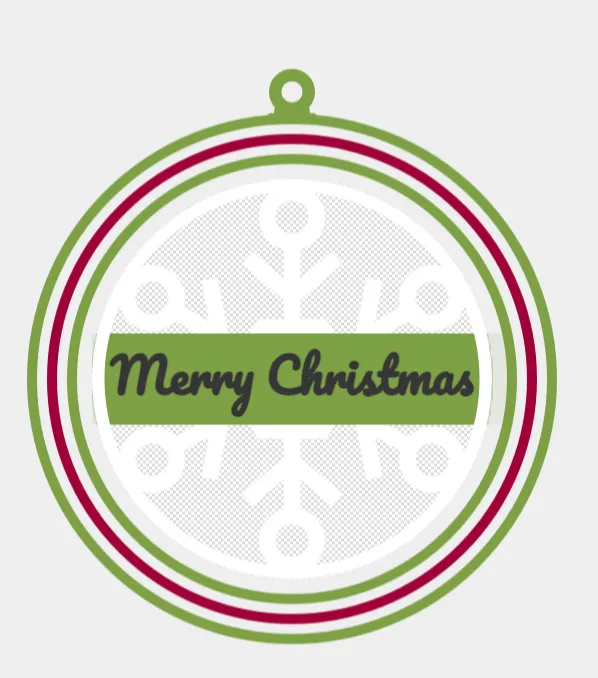 Merry Christmas ornament