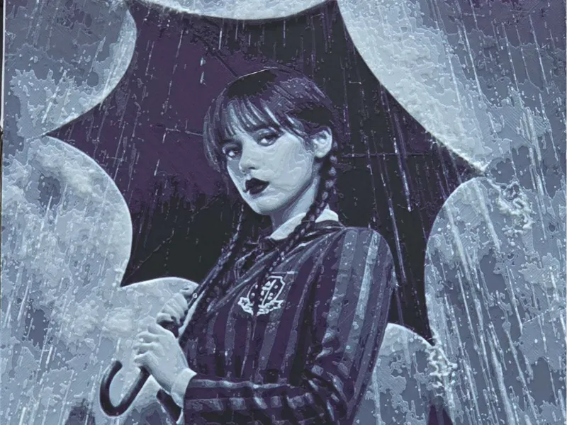 Wednesday Jenna Ortega Hueforge