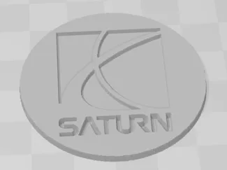 Saturn badge, brand logo