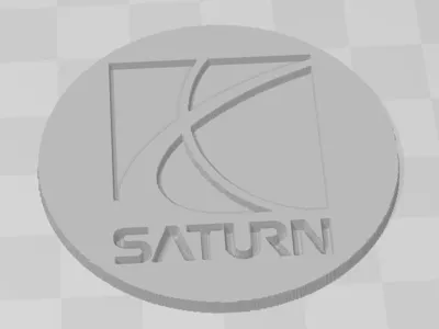 Saturn badge, brand logo