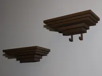 Shelf with hooks (0.12mm layer, 2 walls, 15% infill)