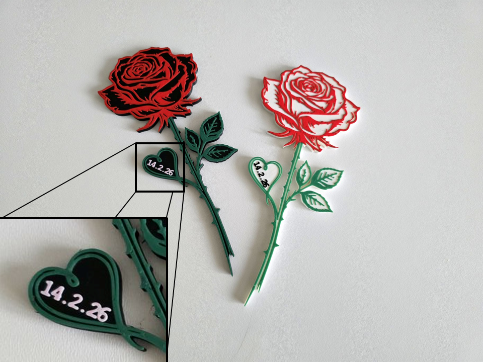 Personalized Magnetic Rose