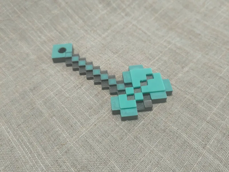 Minecraft Axe Keychain