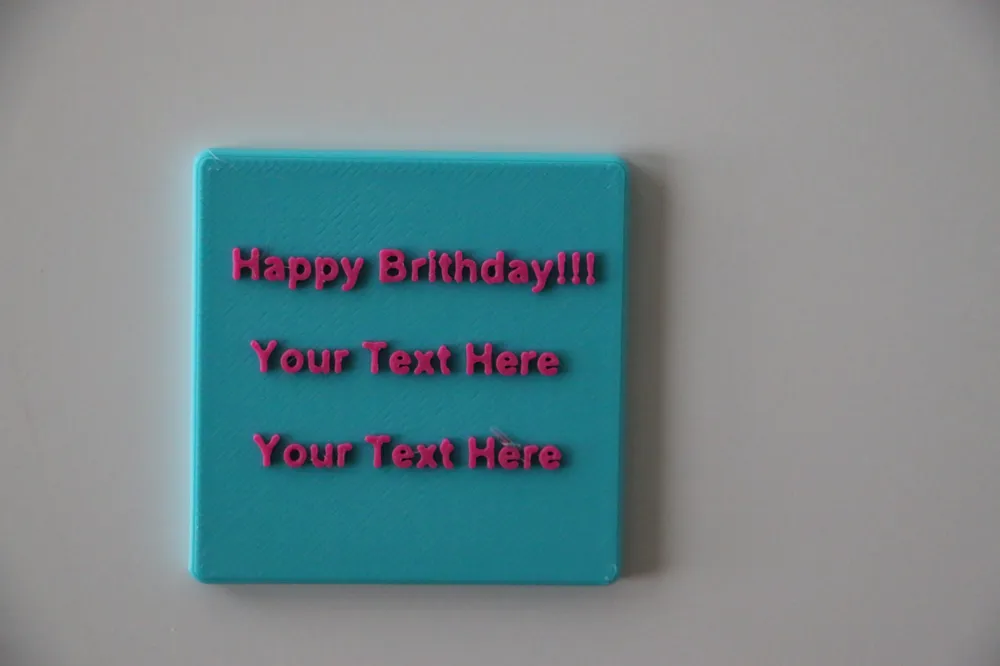 Customizable Magnetic sign with built in magnets by SlickPrint - MakerWorld
