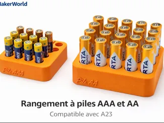 Rangement à pile AA / AAA compact compatible A23