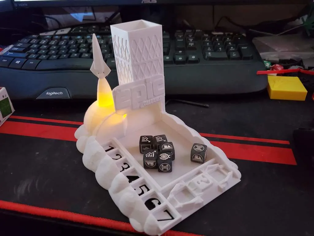Imagination Forge 소형 웅장한 은하 주사위 타워 에 의해 Imagination Forge 3D MakerWorld: 무료 3D 모델 다운로드