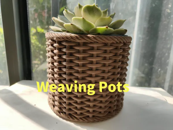 Pot tressé