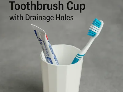 Toothbrush Cup with Drainage Holes