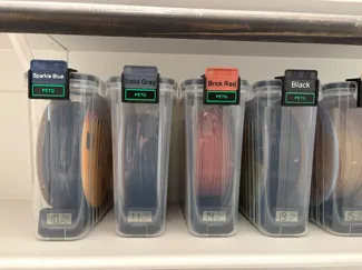 Filament Swatch for Amazon Cereal Box Label Holder