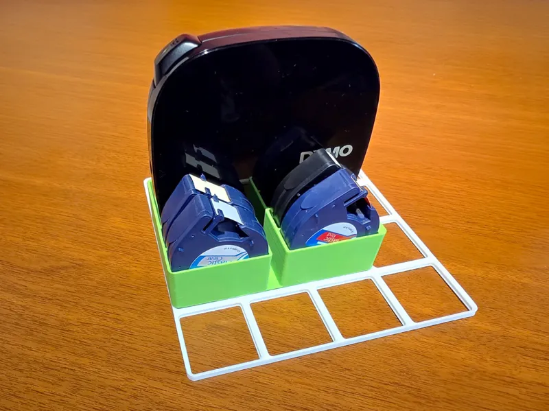 Gridfinity 2x3 Dymo Letratag 200B& Label Organizer