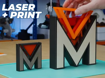 M-Laser-Project (3D Printing + Laser Cut) @mpoxDE