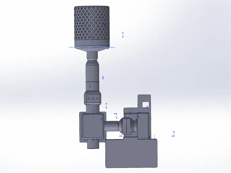 P1SC废气排放+仓体散热+竹屎收集一体全封闭套件
