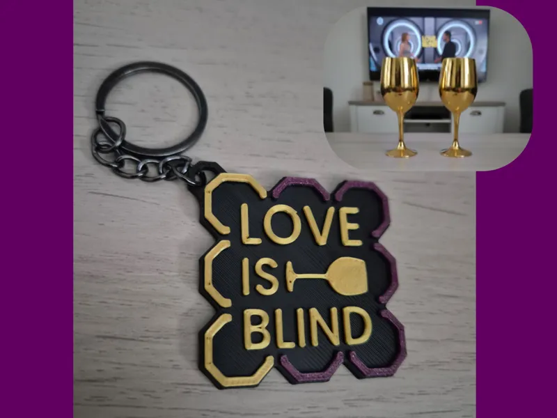"Love Is Blind" TV Show Keychain