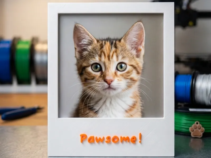Polaroid Rahmen für Tierfotos "Pawsome!"