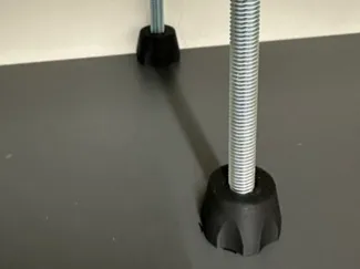 M10 adjustable foot for threaded rod shelf + cover