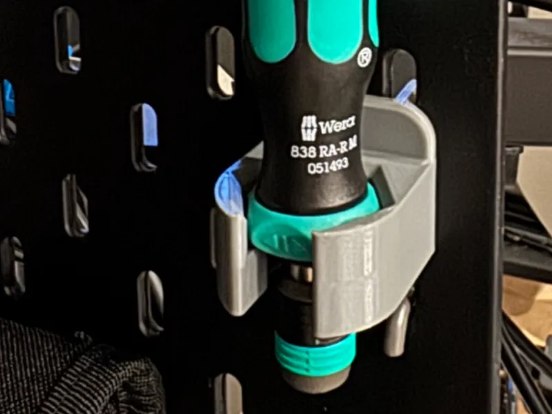 Wera Ratcheting Screwdriver Holder for Ikea Skadis