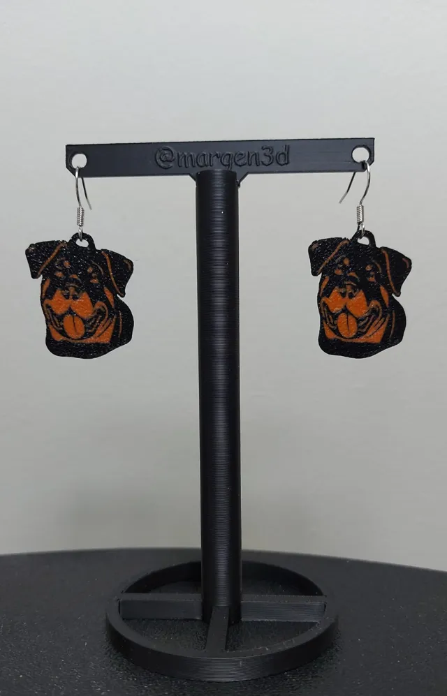 earring rottweiler / pendientes rottweiler