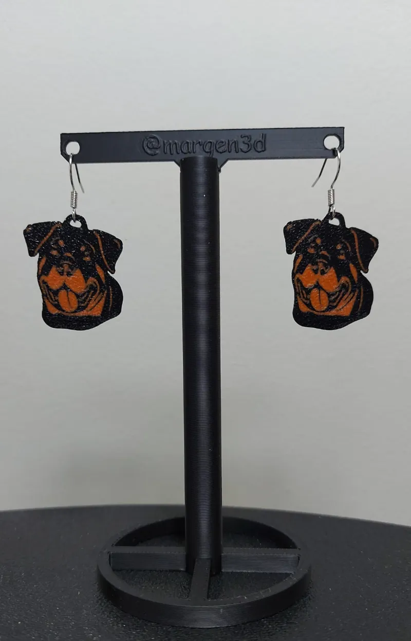 earring rottweiler / pendientes rottweiler