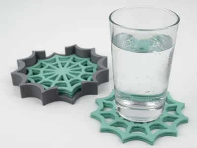 Spider Web Drink Coaster Set