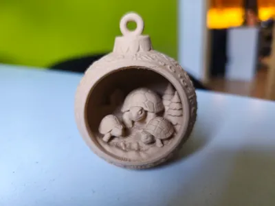 Christmas Turtle Ornaments