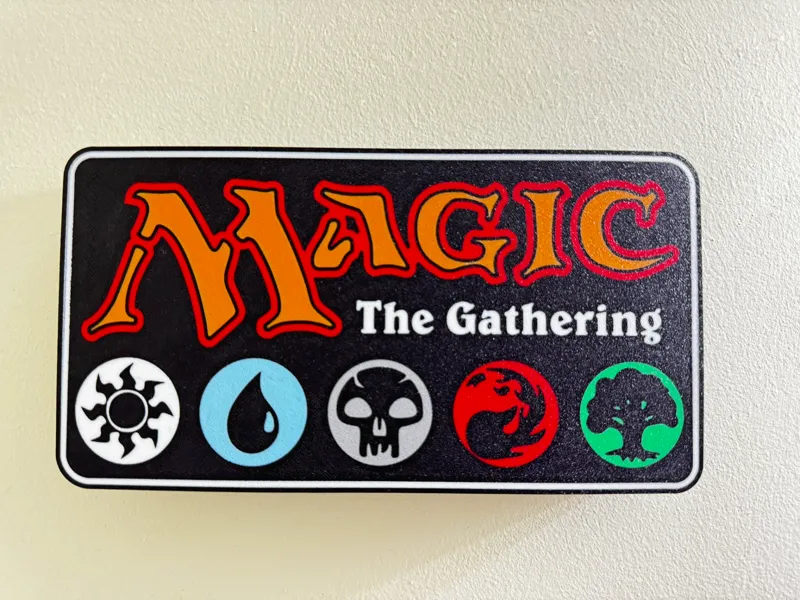 Magic the Gathering Mana Symbol Sign LED Light Box