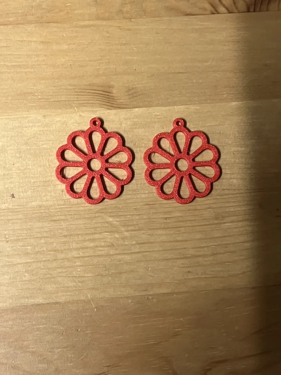 flower earrings view 2