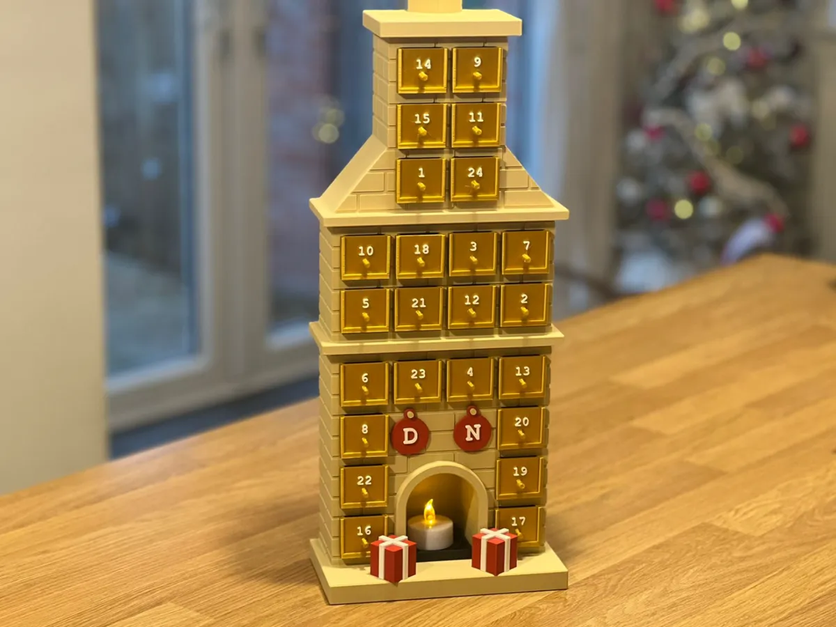 Fireplace Advent Calendar - Free 3D Print Model - MakerWorld