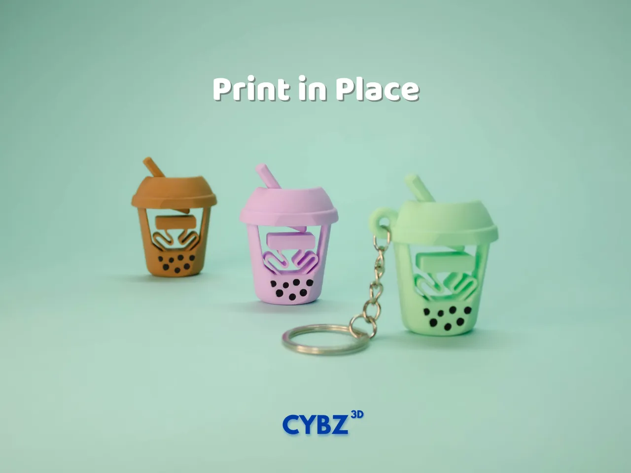 Fidget Flick Boba Tea - Print in place! view 2