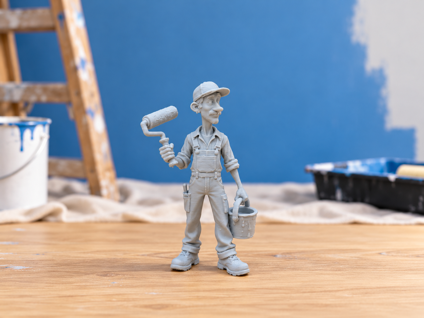 Funny Painter Worker – Everyday Workers Series 3D model