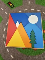 mountain puzzle tray