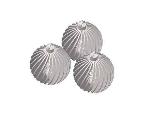Small Twisted Ball Ornament