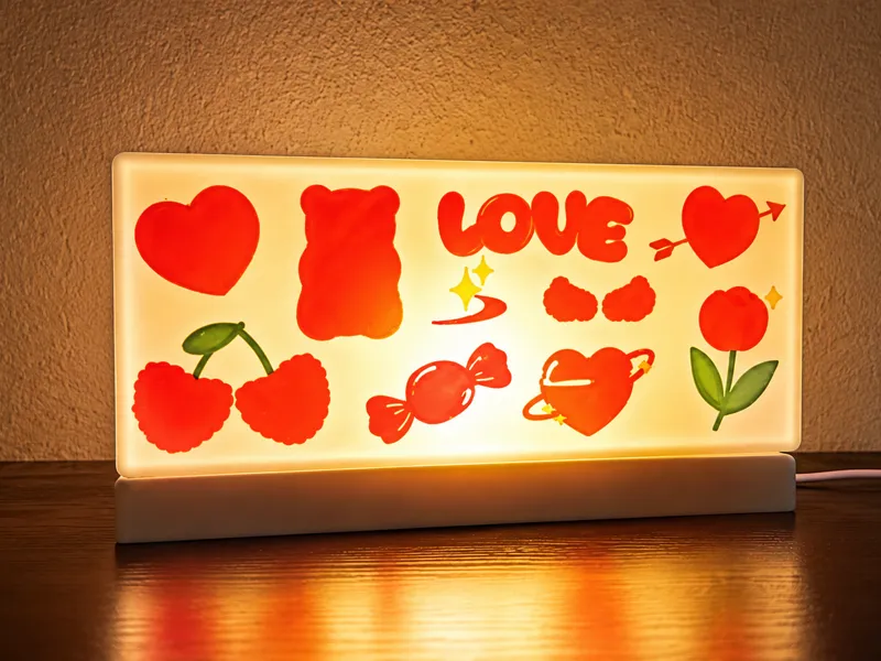 Cute Lamp|Kawaii Love Night Light|AMS Multicolor