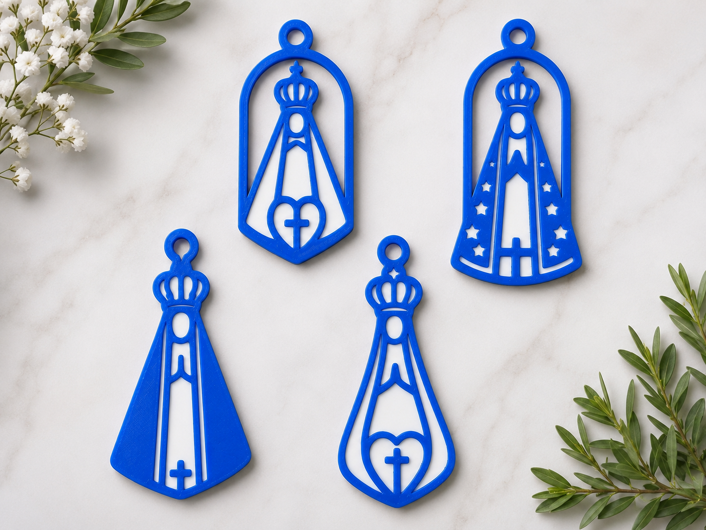 Our Lady of Aparecida Keychains – 4 Designs - 1
