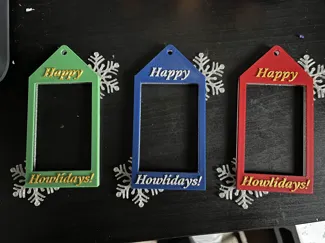 Frame Christmas Ornament for Dogs