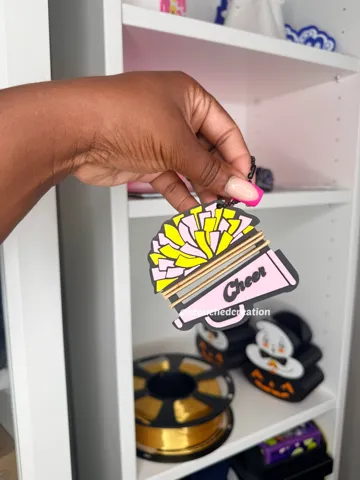 Llavero: Cheer Pom-Pom Ponytail Holder Keychain — vista de referencia 2