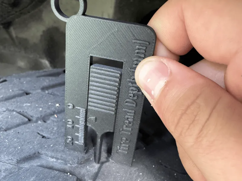Print In Place Tread Depth Gauge