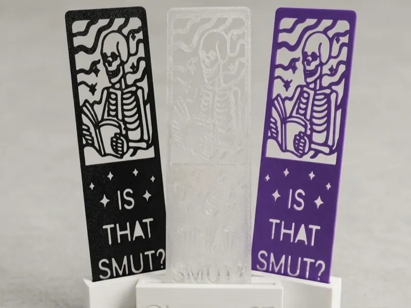 Is That Smut? Skeleton Cutout Bookmark