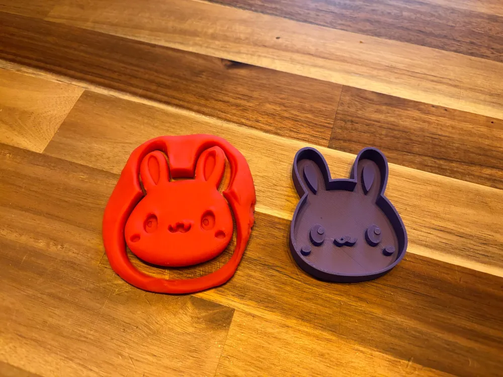 Easter bunny play doh cookie cutter - Free 3D Print Model - MakerWorld