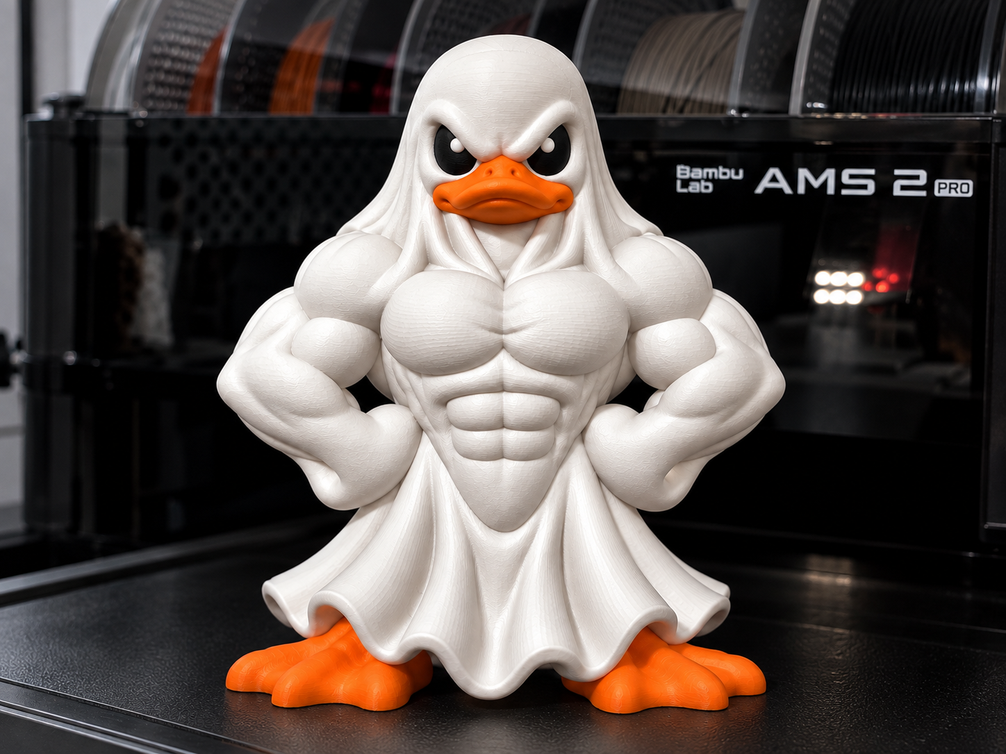Phantom Flex – Muscular Ghost Duck 3D model