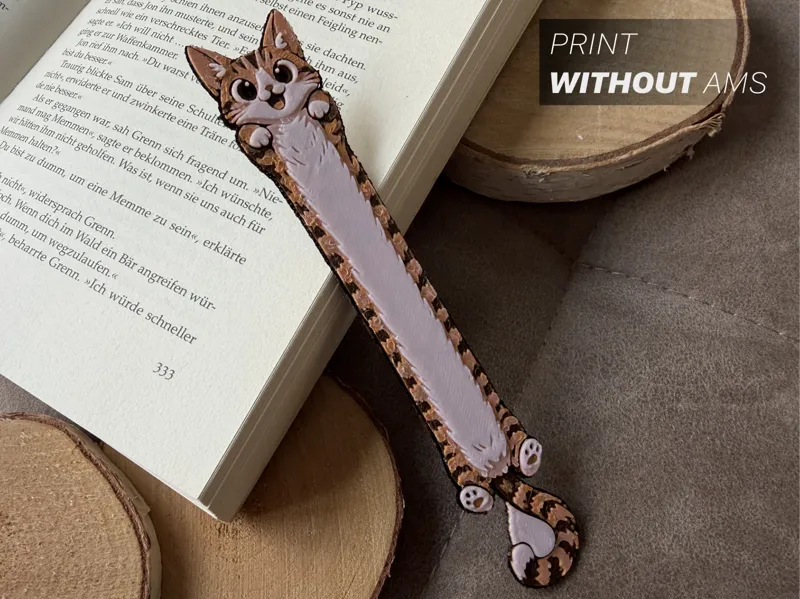 Stretchy Cat Bookmark