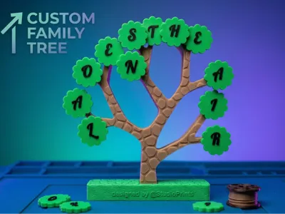 Customizable Tree - A 3-Part 3D Print