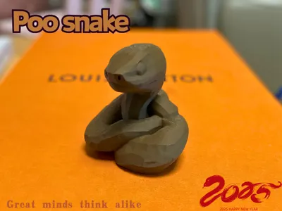 High-end Brand Lookalike Year of the Snake Gift: Carved Pāpā Snake Ornament