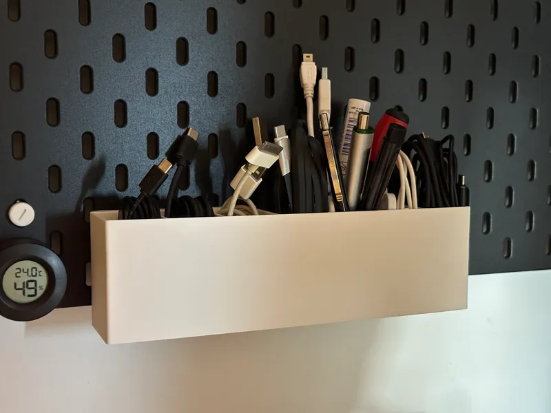 Organizer Box 5 for IKEA Skadis - Connection T-Clip