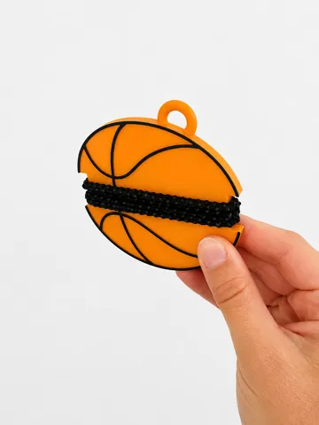 Accesorio para sujetar ligas de cabello: Basketball Ponytail Holder | Hair Tie Organizer — vista de referencia 4