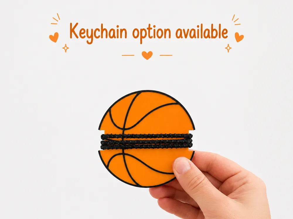 Accesorio para sujetar ligas de cabello: Basketball Ponytail Holder | Hair Tie Organizer. Referencia del modelo original.