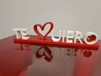 Letrero Te Quiero corazón