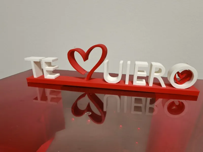 Letrero Te Quiero corazón