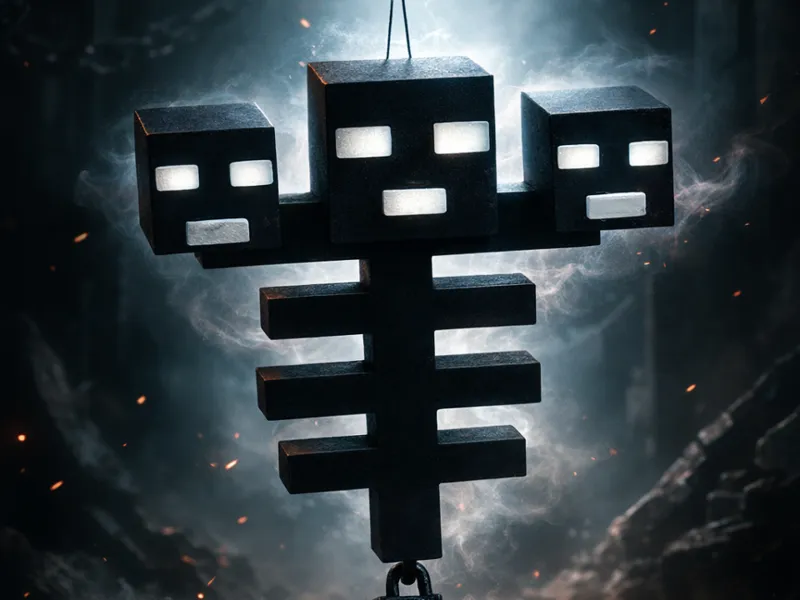 Minecraft Wither with Moving Tail No Glue Required