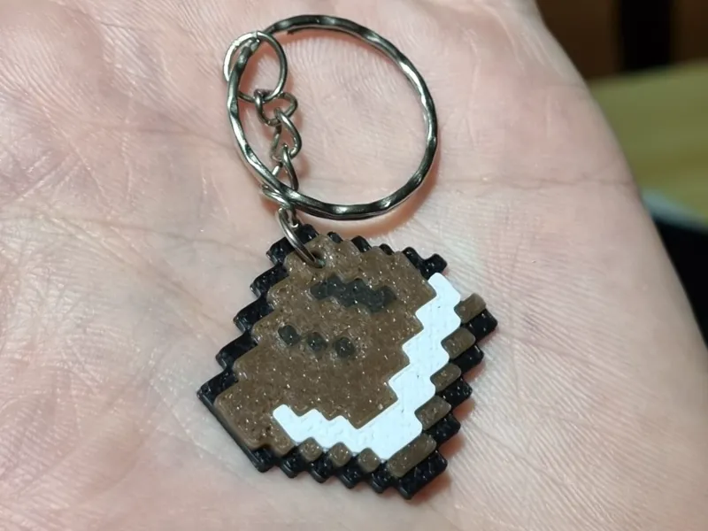 Minecraft book keychain