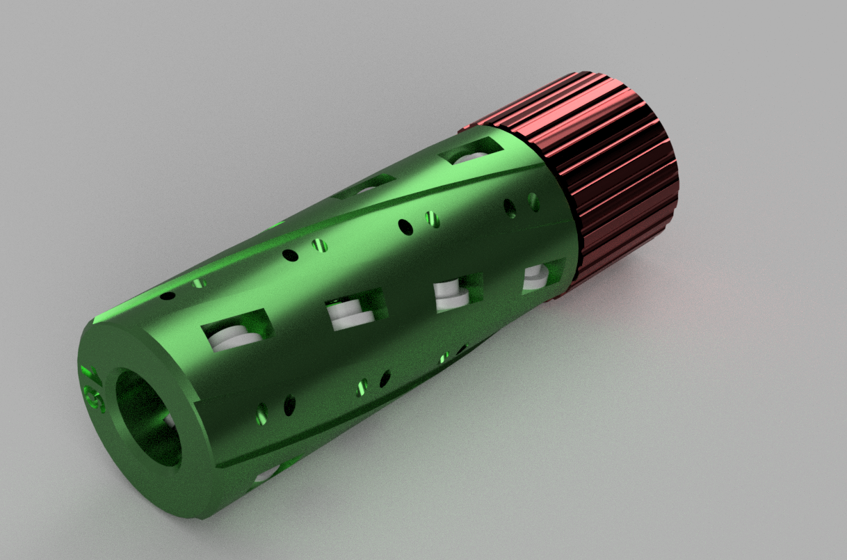 Miniatura 2 do modelo 3D 无五金制作 发射器16轴 轴承管 鱼线管 火帽
